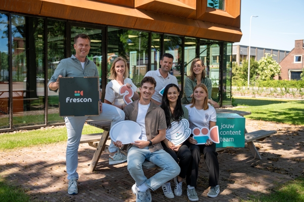 Teamfoto van Frescon collega's