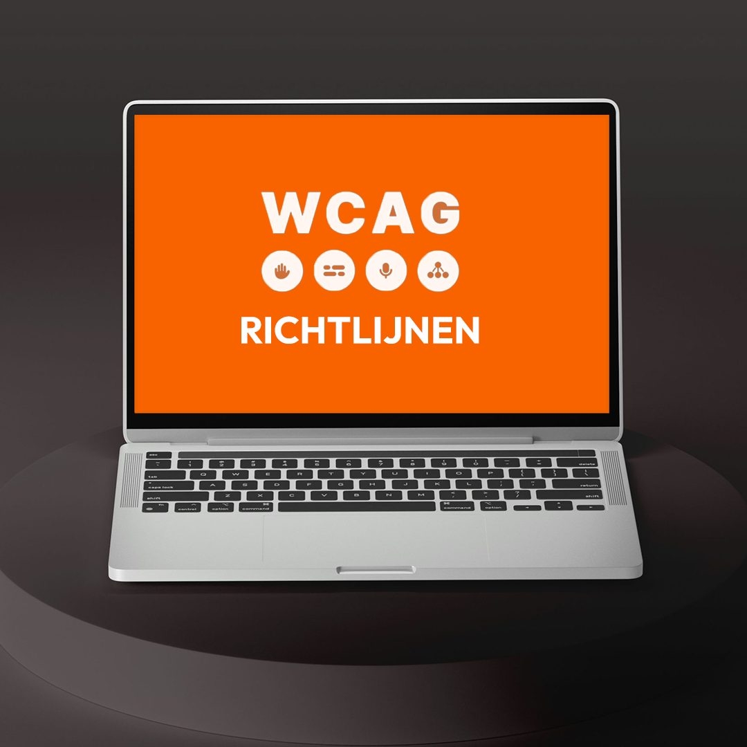 Mockup- laptop met WCAG richtlijnen