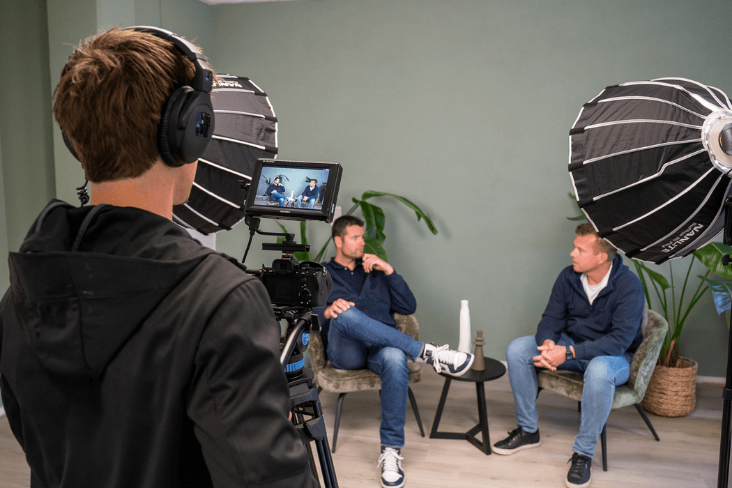 video set-up met lampen