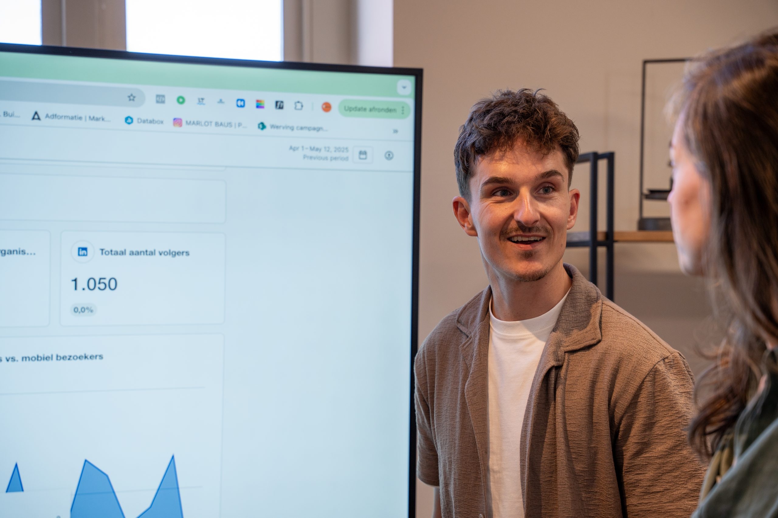 Jordi voor het Swydo dashboard
