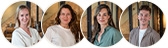 Dorinke, Amy, Iris en Jordi als Jouw Content Team
