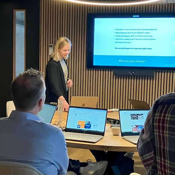 Dorinke geeft LinkedIn training